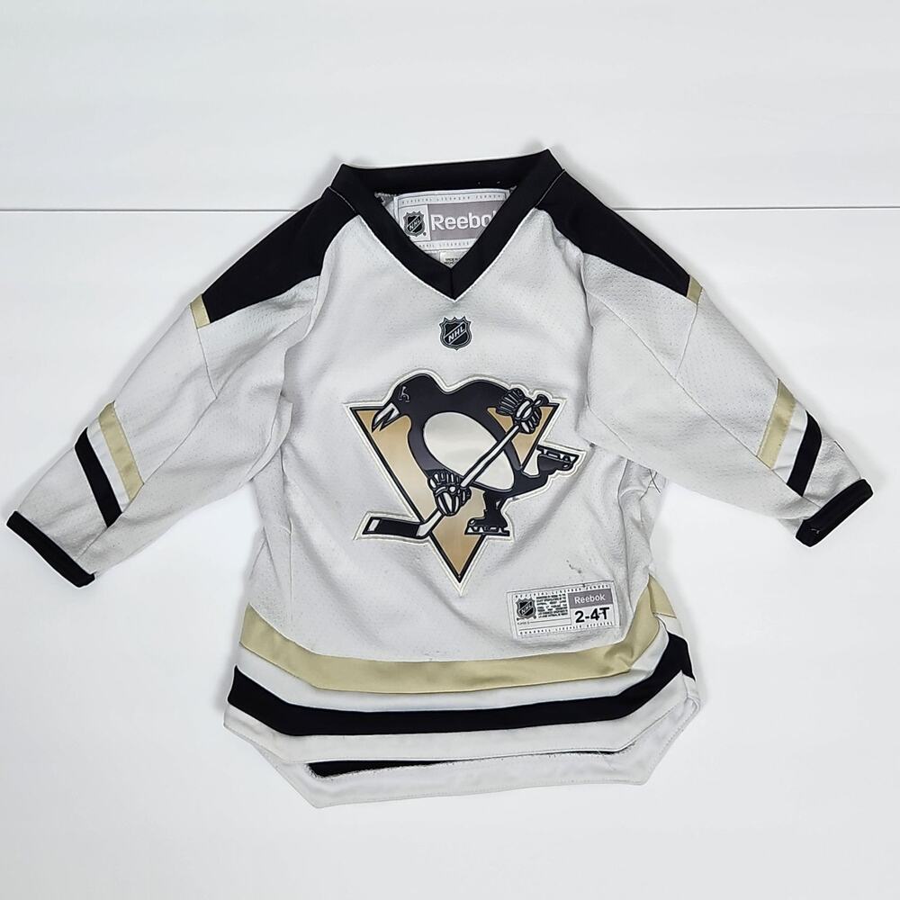 Pittsburgh Penguins Jersey Boys One Size White NHL Hockey Malkin 71 Reebok